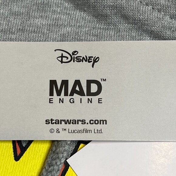 Star Wars The Mandalorian Grogu Hoodie Sweatshirt Mens Large Gray New Baby Yoda‎ - Picture 9 of 10